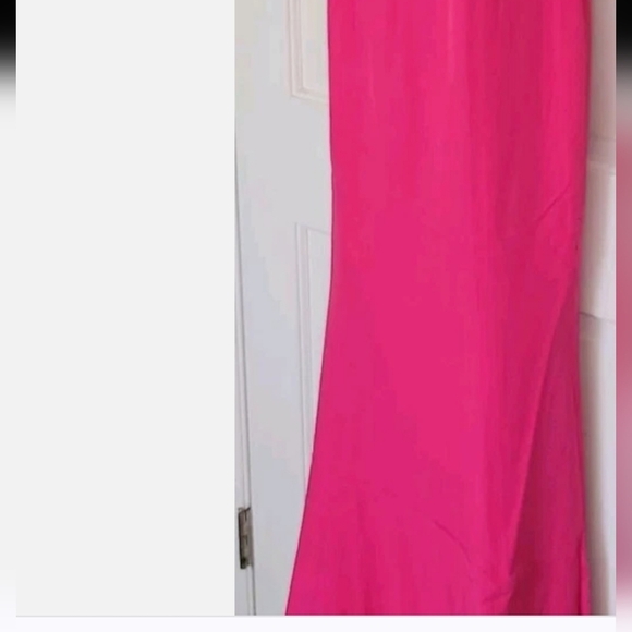 NWT Laundry Shelli Segal Azaela Pink Long Formal Dress   Size 16 - Picture 7 of 16